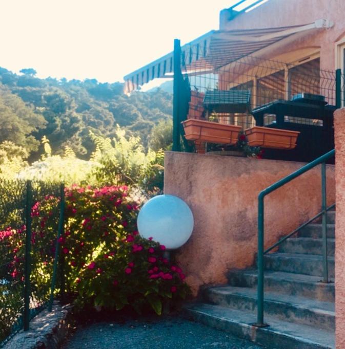 Cavalaire Vue Mer Au Loin Maisonnette Tout Equipee Pour 4 Personnes Avec Piscine Clim Wifi Velos Tv Barbecues 외부 사진