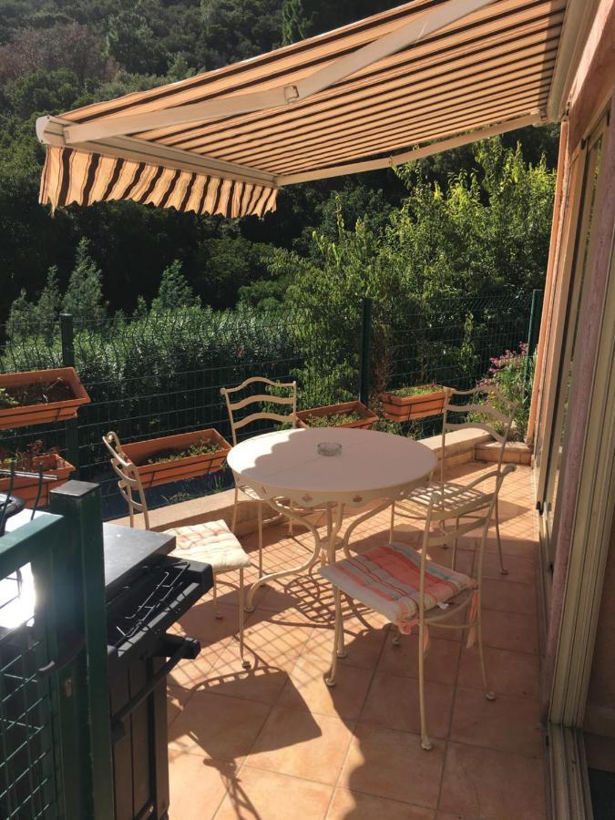 Cavalaire Vue Mer Au Loin Maisonnette Tout Equipee Pour 4 Personnes Avec Piscine Clim Wifi Velos Tv Barbecues 외부 사진